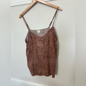 a new day Brown Patterned Camisole